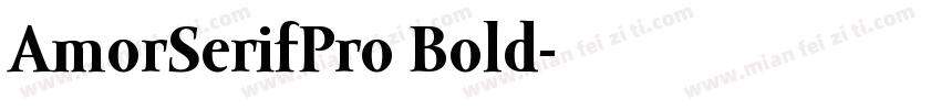 AmorSerifPro Bold字体转换